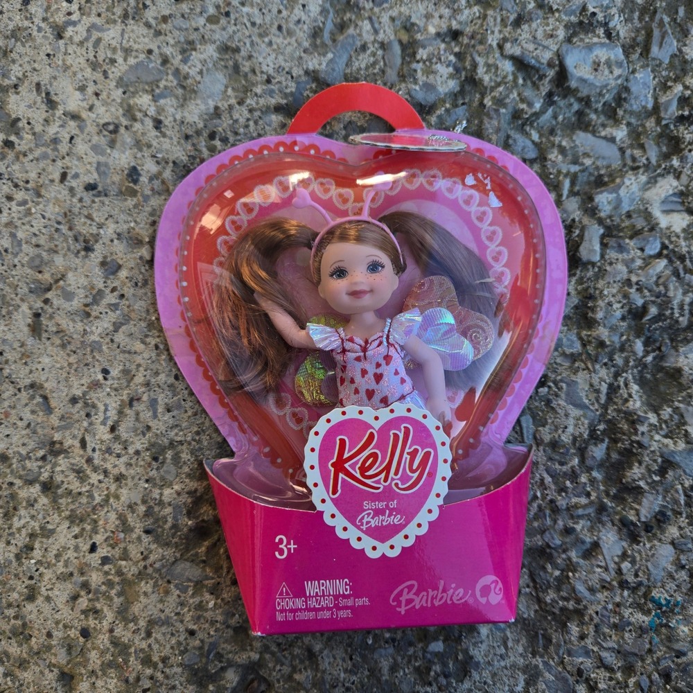 Mattel Barbie Kelly Sister of Barbie Luv Buzz Doll 2007 Heart Wings New